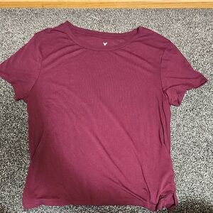 American Eagle Soft & Sexy Maroon Tshirt